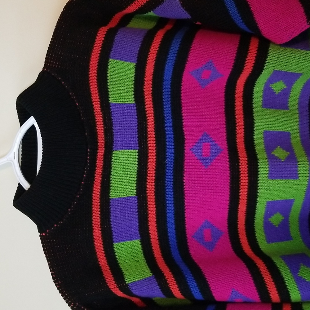 Vintage 1989 GAS Co Colorful Sweater - Picture 3 of 7